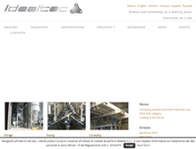 Tablet Screenshot of idealtecsrl.com